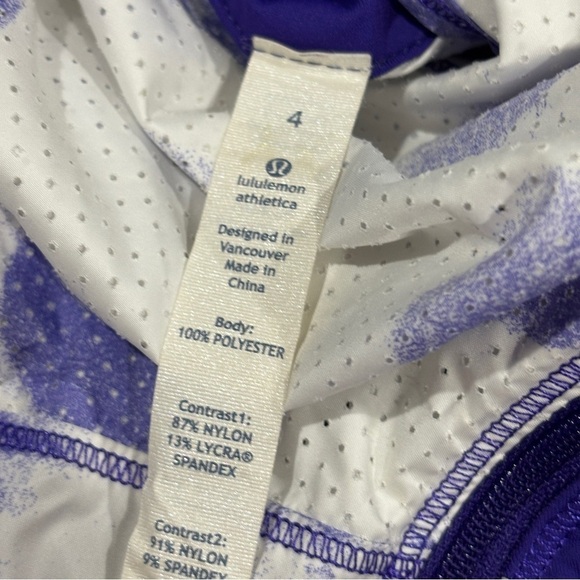 Lululemon Presta Packable Shirket Seaside Dot White / Bruised Berry Size 4 - Picture 11 of 15
